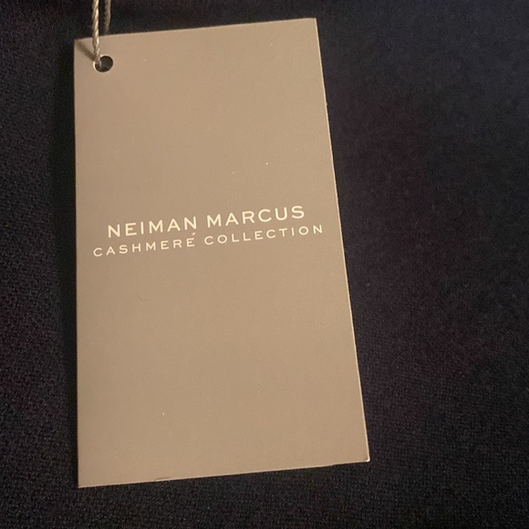 Neiman Marcus NWT NAVY Blue Cashmere Collection Open Cardigan, XL, 64% Silk, 21% - Picture 7 of 9